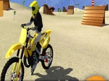 motor cycle beach stunt